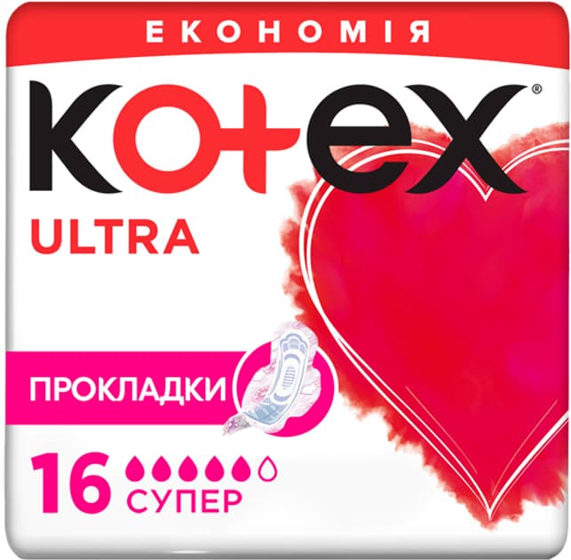 Kotex ultra net super duo pads 16x6