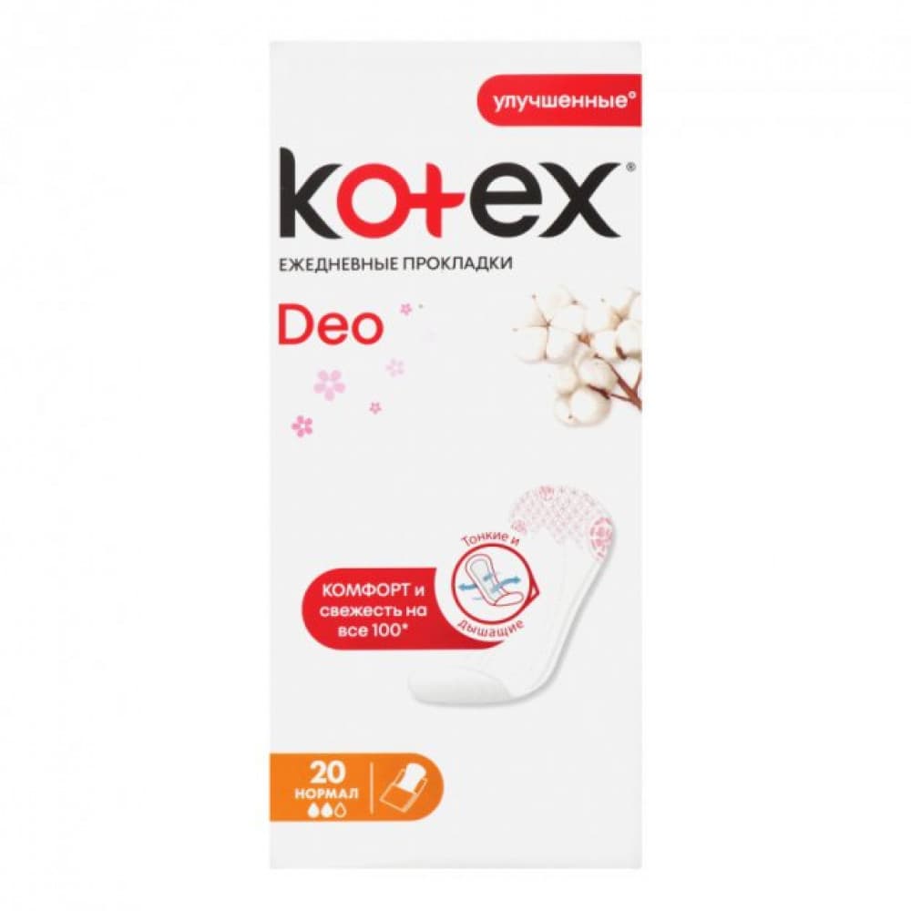 Kotex  deo gundelik bez 20 ed normal