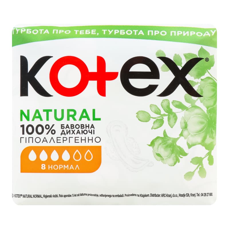 Kotex natural gundelik bez normal 8 ed 4