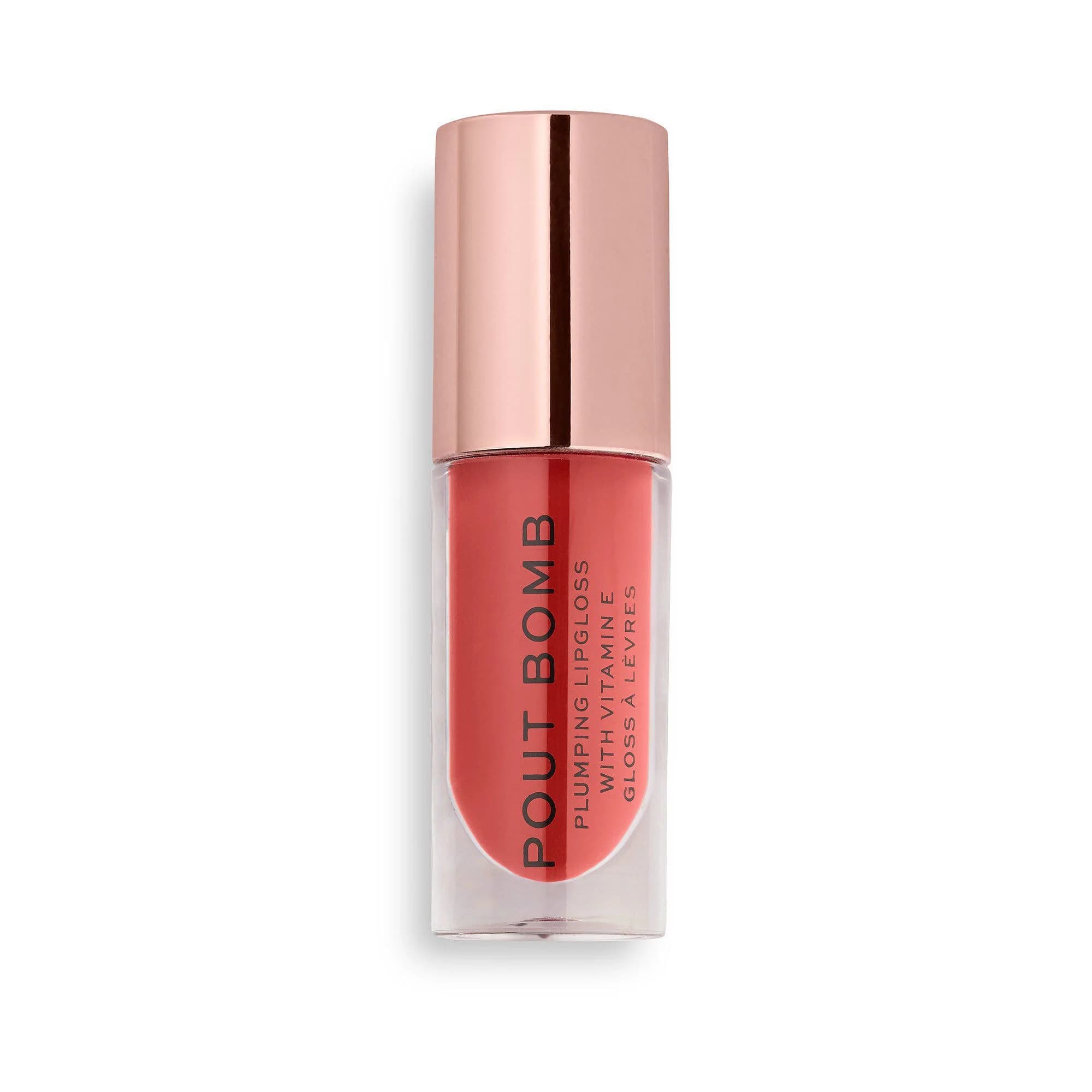 Revolution pout bomb plumping gloss deep nude