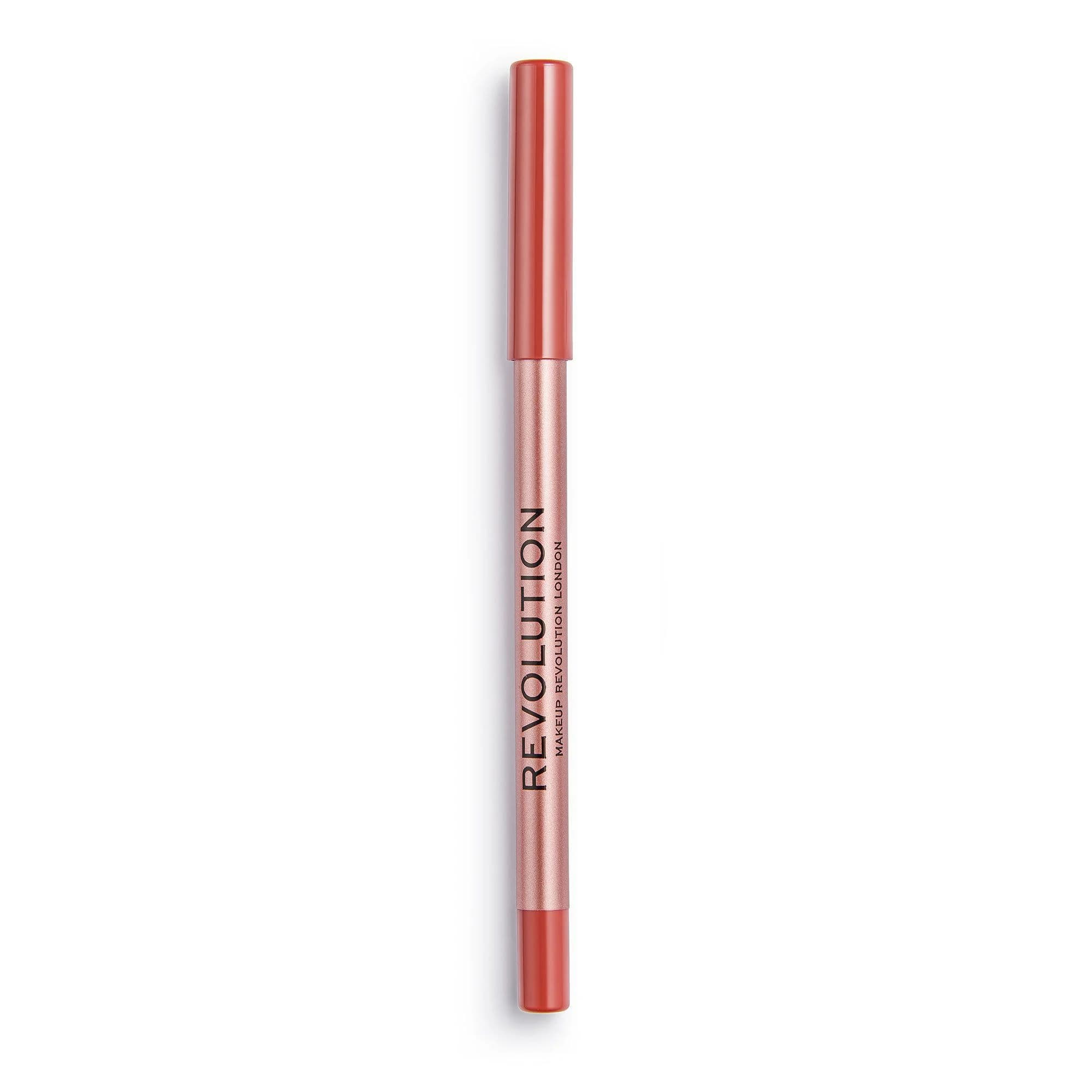 Revolution satin kiss lipliner fling deep nude