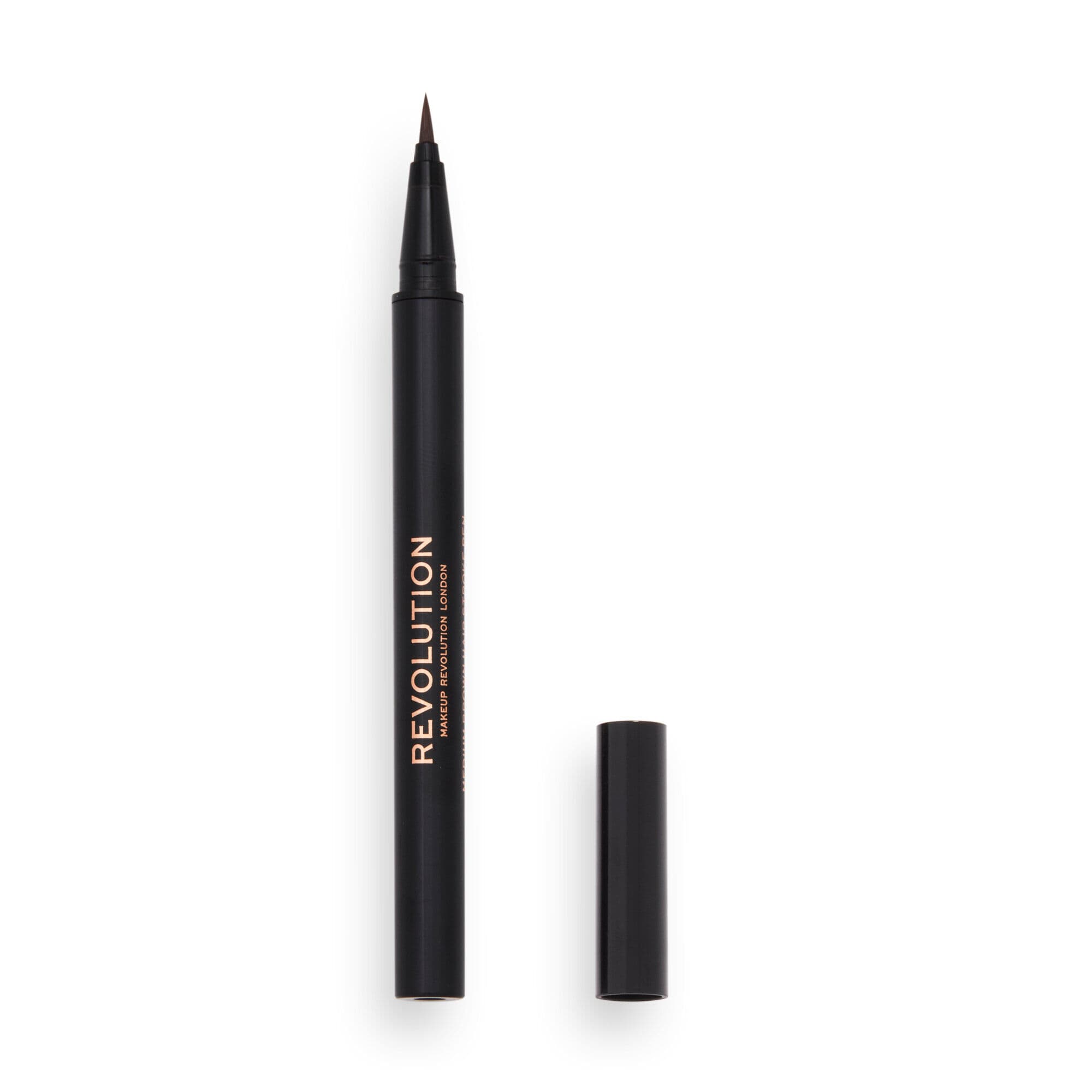 Revolution hair stroke brow pen medium brown