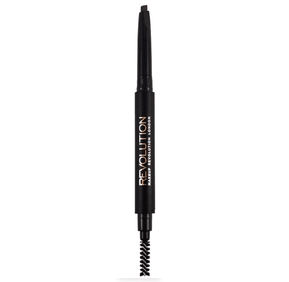 Revolution duo brow definer pencil medium brown