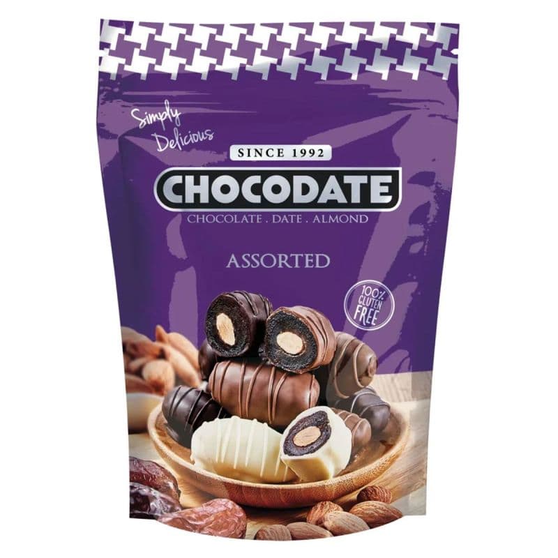 Chocodate xurma badamli 250 qr qarisiq
