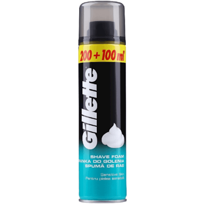 Gillette teras kopuyu 200 +100 ml sensitive