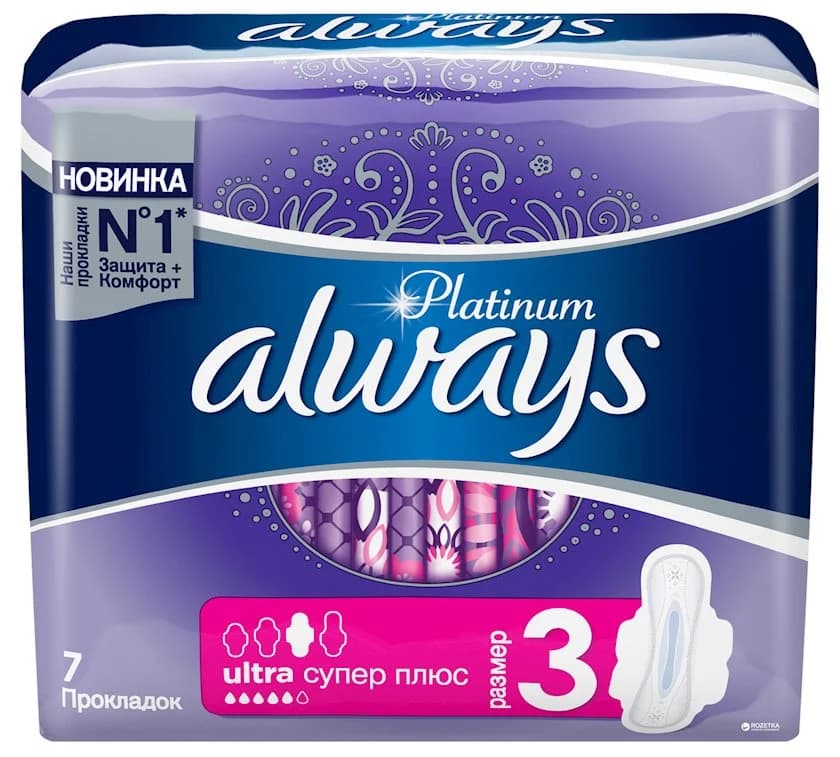 Always platinum gigiyenik bez super+. n3. 7 eded