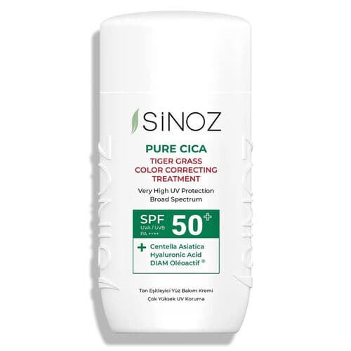 Sinoz pure cica gunes kremi 50 ml spf 50+