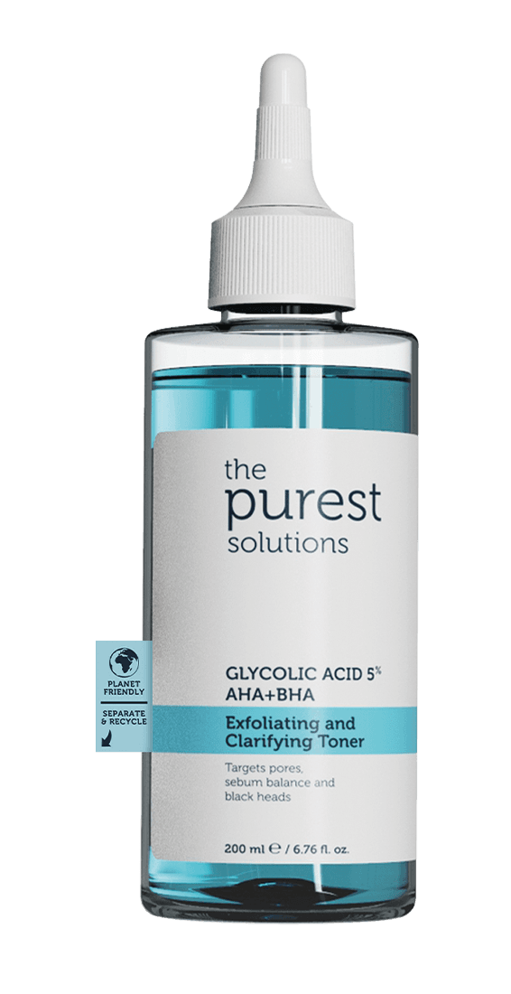 The purest s. tonik 5% glucolic acid aha+bha 200 m