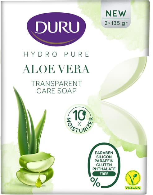 Duru hydro pure sabun 2x135 qr aloe vera