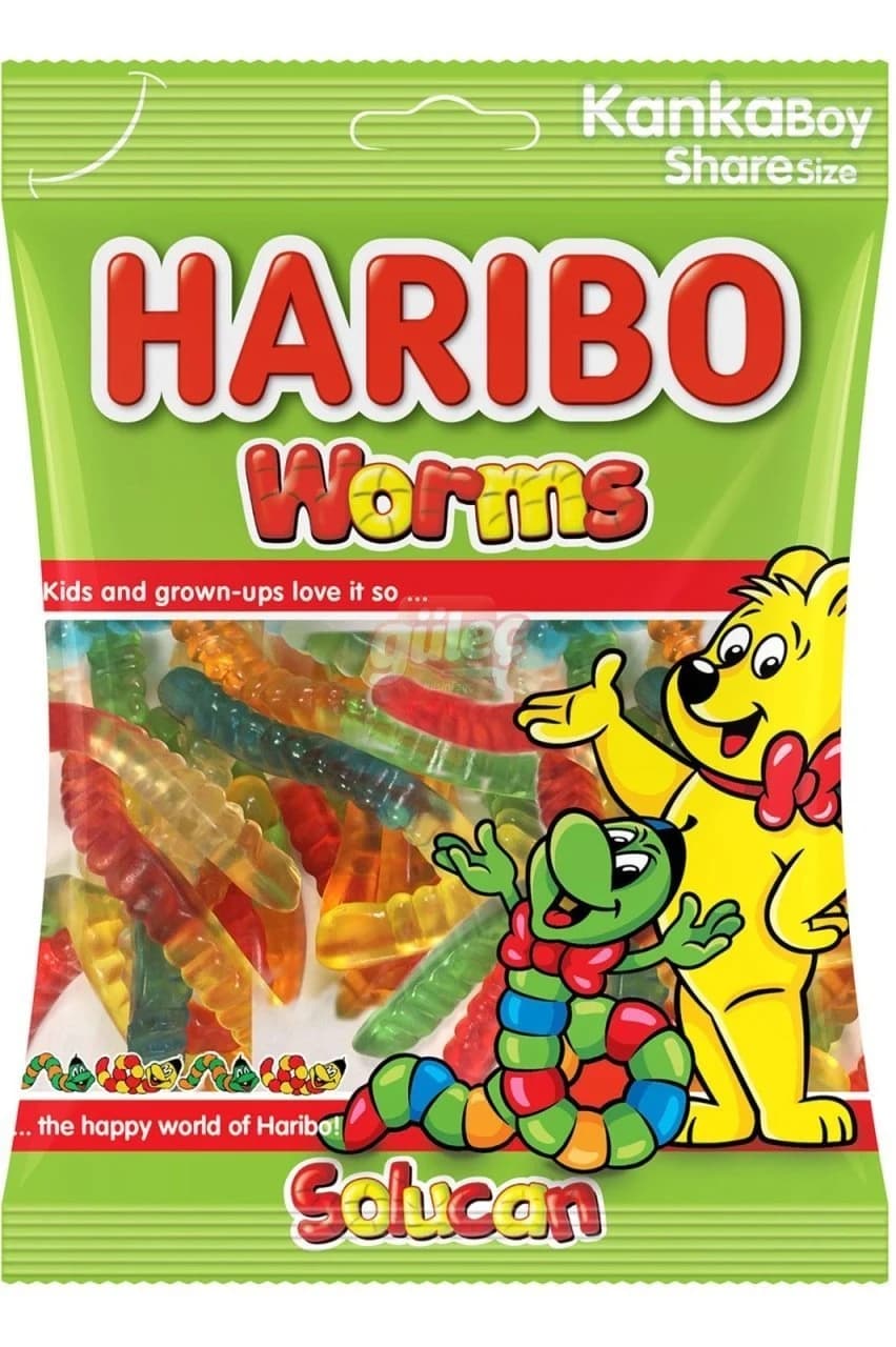 Haribo jelibom 80 qr worms