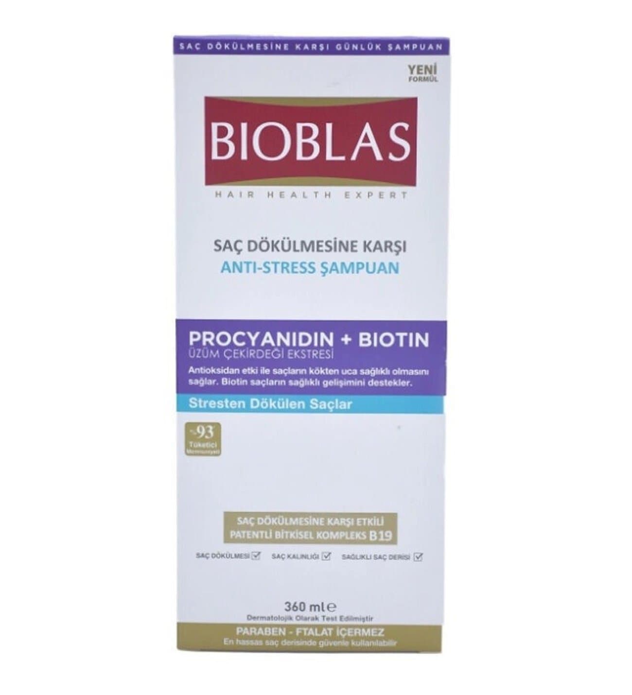 Bioblas sampun 360 ml anti-stress biotin