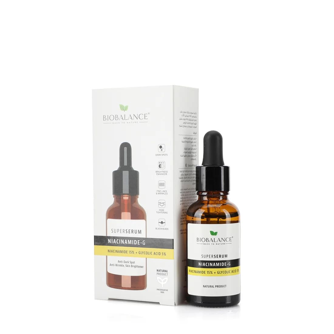 Biobalance uz serumu 30 ml neasinamid