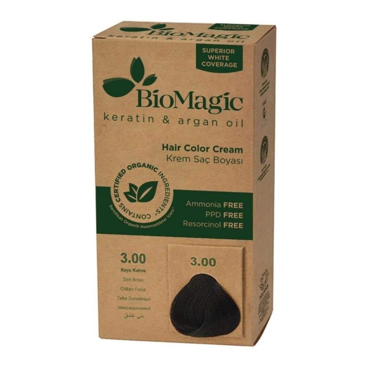 Biomagic sac boya 3.00 tund qehveyi