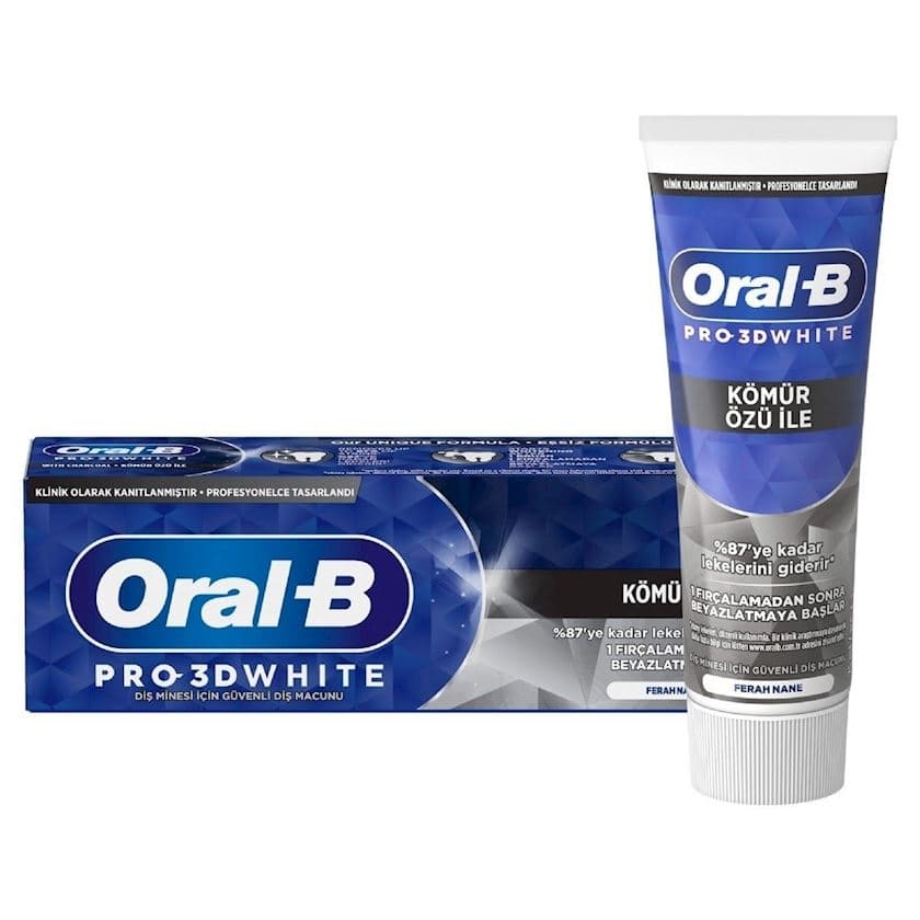 Oral-b 3dw dis mecunu 75 ml charcoal