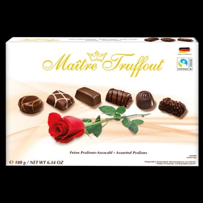 Maitre truffout pralin 180 qr assorted rose